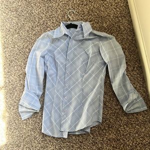 New York and company blue blouse